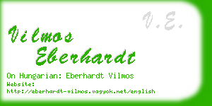 vilmos eberhardt business card